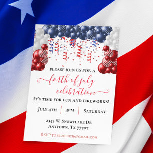 Invitación 4 de julio Celebración del Día de la Independencia
