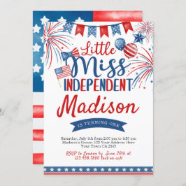 Invitación 4 de julio Cumpleaños