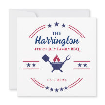 4 de julio Día de la Independencia Barbacoa famili