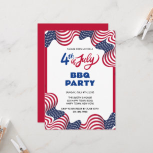 Invitación 4 de julio, Día de la Independencia, Fiesta de bar