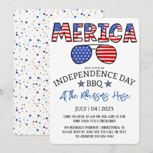 Invitación 4 de julio, Día de la Independencia, Fiesta de bar