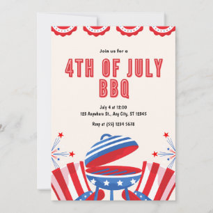 Invitación 4 de julio, Día de la Independencia, Fiesta de bar