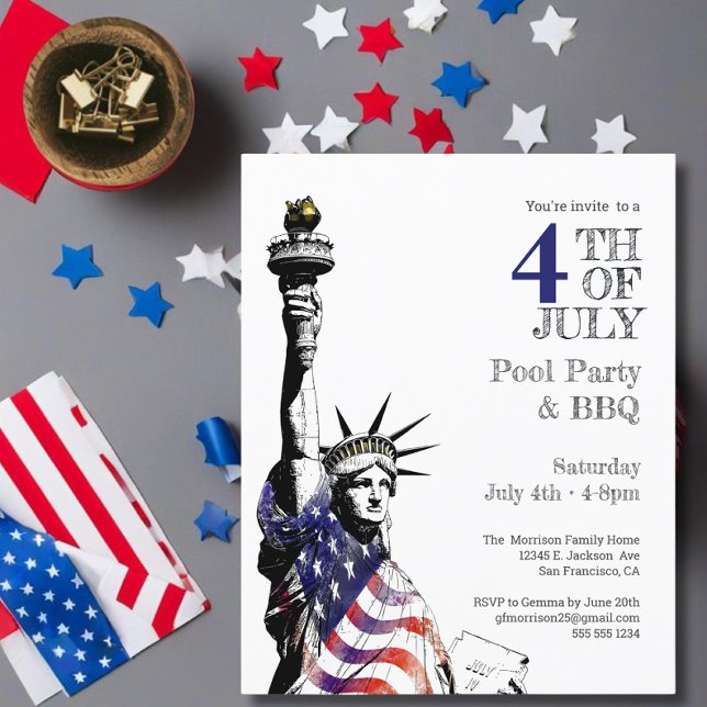 Invitación 4 de julio Estatua de la Bandera de la Libertad Fi (Subido por el creador)