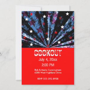 Invitación 4 de julio Fiesta