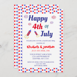 Invitación 4 de julio Fiesta