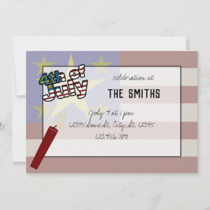 Invitación 4 de julio Fiesta