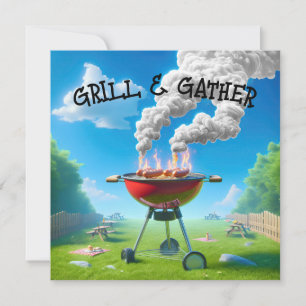 Invitación 4 De Julio Fiesta BBQ