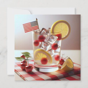 Invitación 4 de julio Fiesta de barbacoa