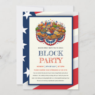 Invitación 4 de julio Fiesta de Bloques de Vecindad