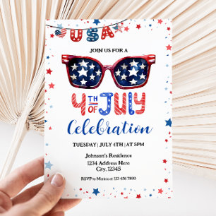 Invitación 4 de julio Fiesta de la celebración