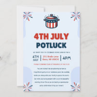 4 de julio Fiesta de Potluck