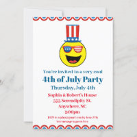 4 de julio Fiesta Guay Emoji Patriótica