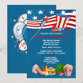 Invitación 4 de julio Fiesta Patriótico