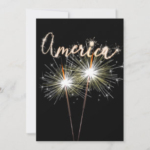 Invitación 4 de julio Fiesta Sparkler