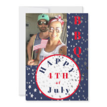 4 de julio Foto de Estrellas Rojas Blancas BBQ