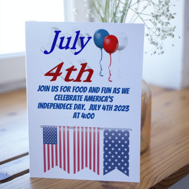 Invitación 4 de julio: Globos (Subido por el creador)