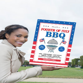 Invitación 4 de julio, Patriotic Fireworks BBQ Fiesta