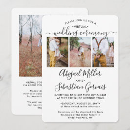 Invitación 4 Foto Boda virtual a larga distancia en vivo