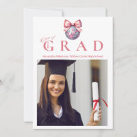 4 Fotos Pink Bow Disco Ball Graduación