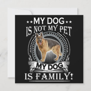 Invitación 4 Mi perro no es mi mascota Mi perro es familia