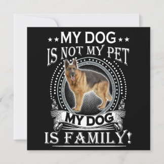 Invitación 4 Mi perro no es mi mascota Mi perro es familia