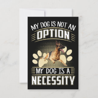 Invitación 4 Mi perro no es una opción Mi perro es una necesi
