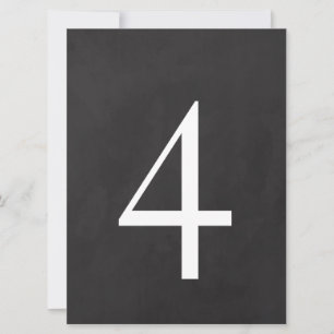 Invitación 4 Tabla número 6.5 x 8.75