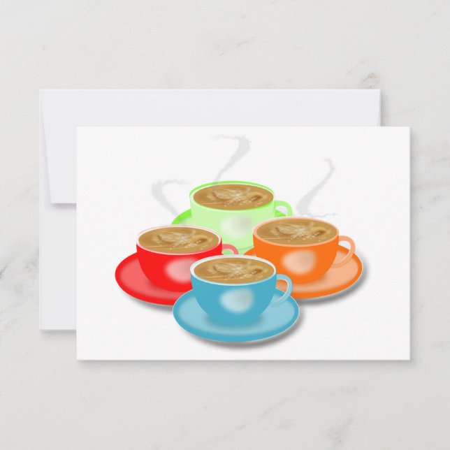 Invitación 4 tazas de café invitadas (Anverso)