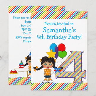 Invitación 4ta fiesta de cumpleaños de los chicas brillantes
