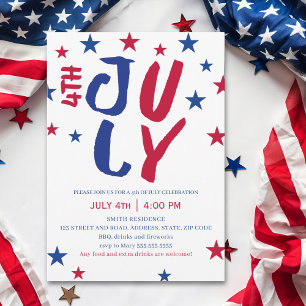 Invitación 4th July Stars Family Reunion 