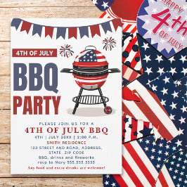 Invitación 4th of July BBQ - Independence Day Party