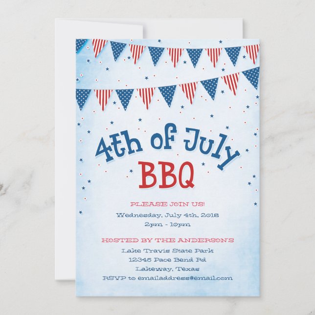 Invitación 4to del empavesado del Bbq de julio (Anverso)