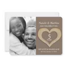 5º aniversario de bodas de madera foto personaliza