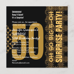 Invitación 50ª sorpresa Diagonal Gold y Black V02