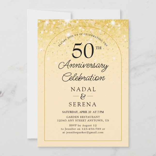 Invitación 50º Aniversario de Boda (Anverso)
