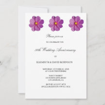50º aniversario de boda de flores