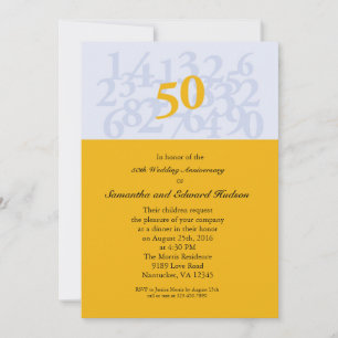 Invitación 50º Aniversario de Boda de Oro