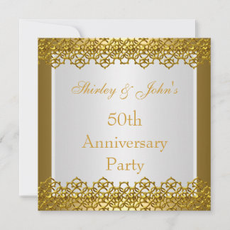 Invitación 50º Aniversario de Boda Fiesta Dorada