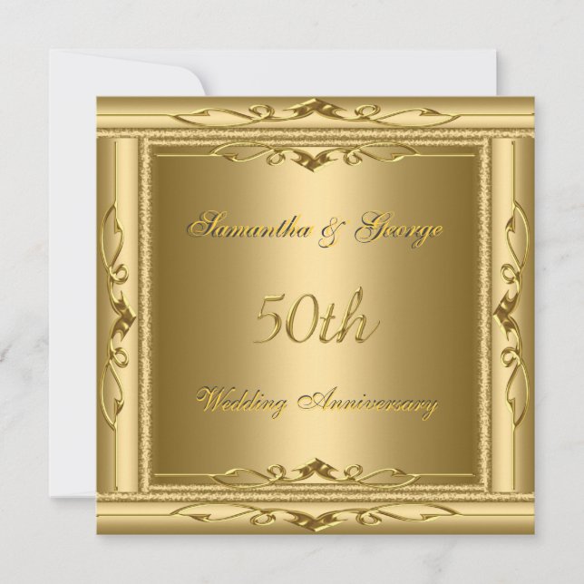 Invitación 50º aniversario de bodas de oro (Anverso)