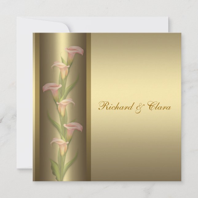 Invitación 50º Aniversario de la Lily Calla de Oro (Anverso)