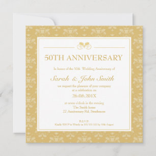 Invitación 50º Aniversario Plaza Damask