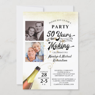 Invitación 50º Aniversario Retro AÑOS EN CREACIÓN Foto