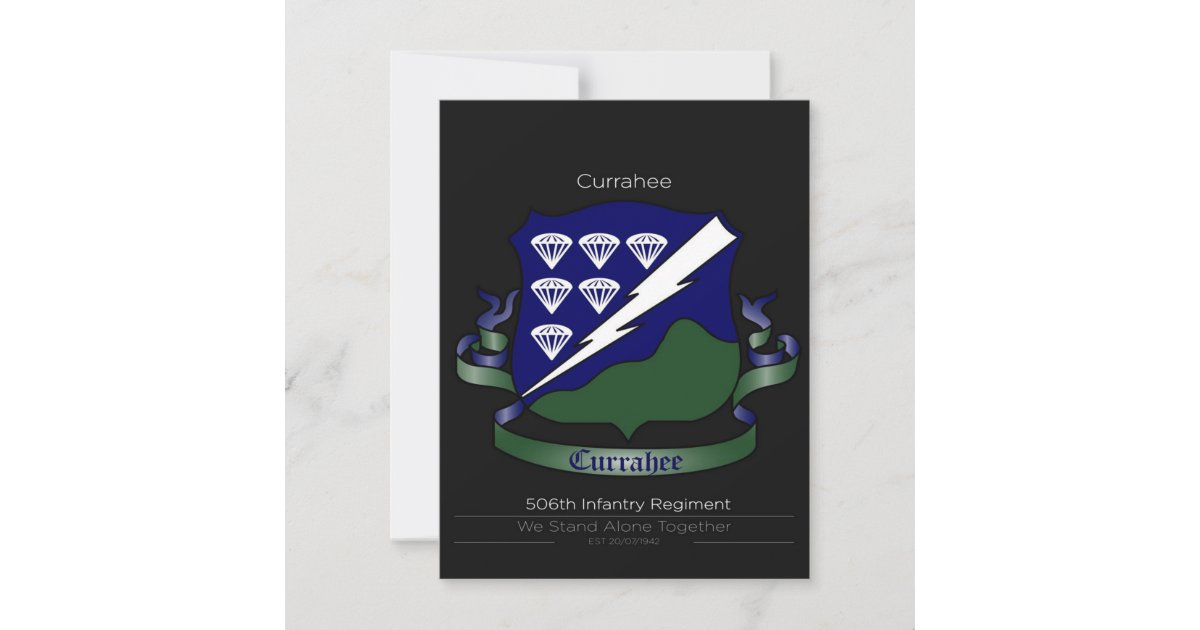 Invitación 506.º Regimiento de Infantería Zazzle.es