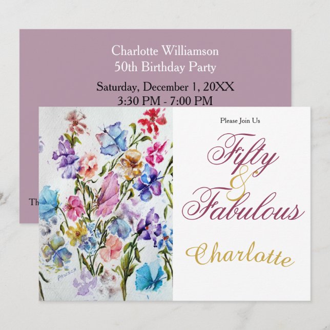INVITACIÓN 50.ª (Anverso / Reverso)