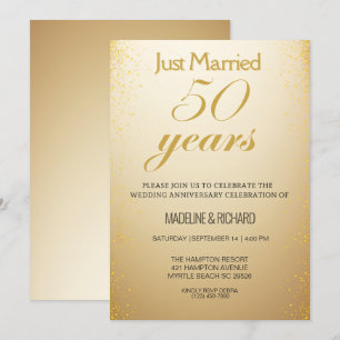 Invitación 50.ª Celebración del Aniversario de Oro