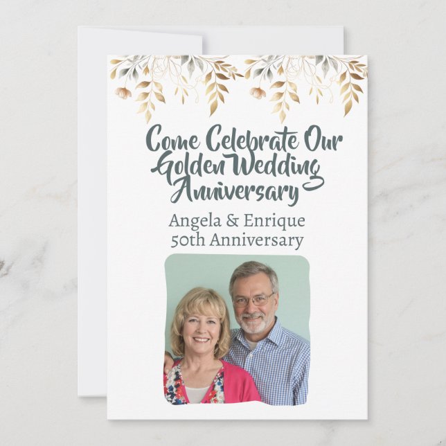 Invitación 50.ª Celebración Fiesta del Aniversario de los Bod (Anverso)