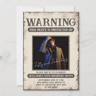 Invitación 50.ª diversión y fabuloso cumpleaños