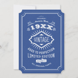 Invitación 50.ª edición limitada de la fiesta de los cumpleañ