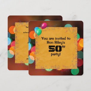 Invitación 50.ª fiesta de cumpleaños