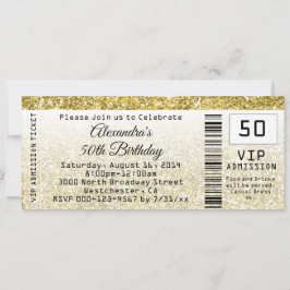 Invitación 50.ª fiesta de cumpleaños